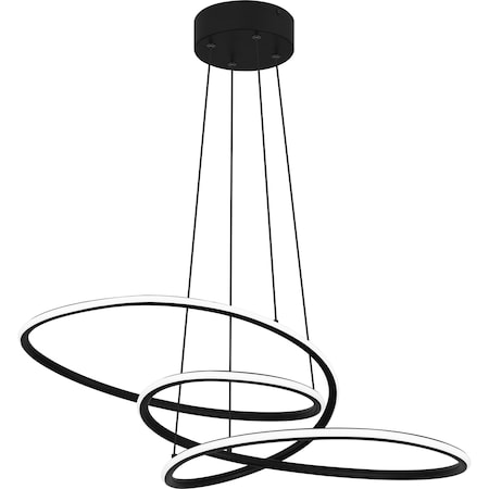 Quoizel Ovard Pendant Led Light Matte Black PCOVD2827MBK